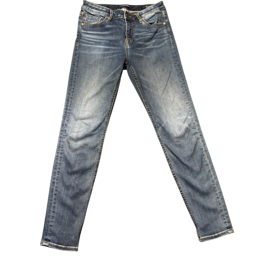 Vigoss Womens 28x28 Marley Super Skinny Jeans Mid Rise Blue Denim EUC